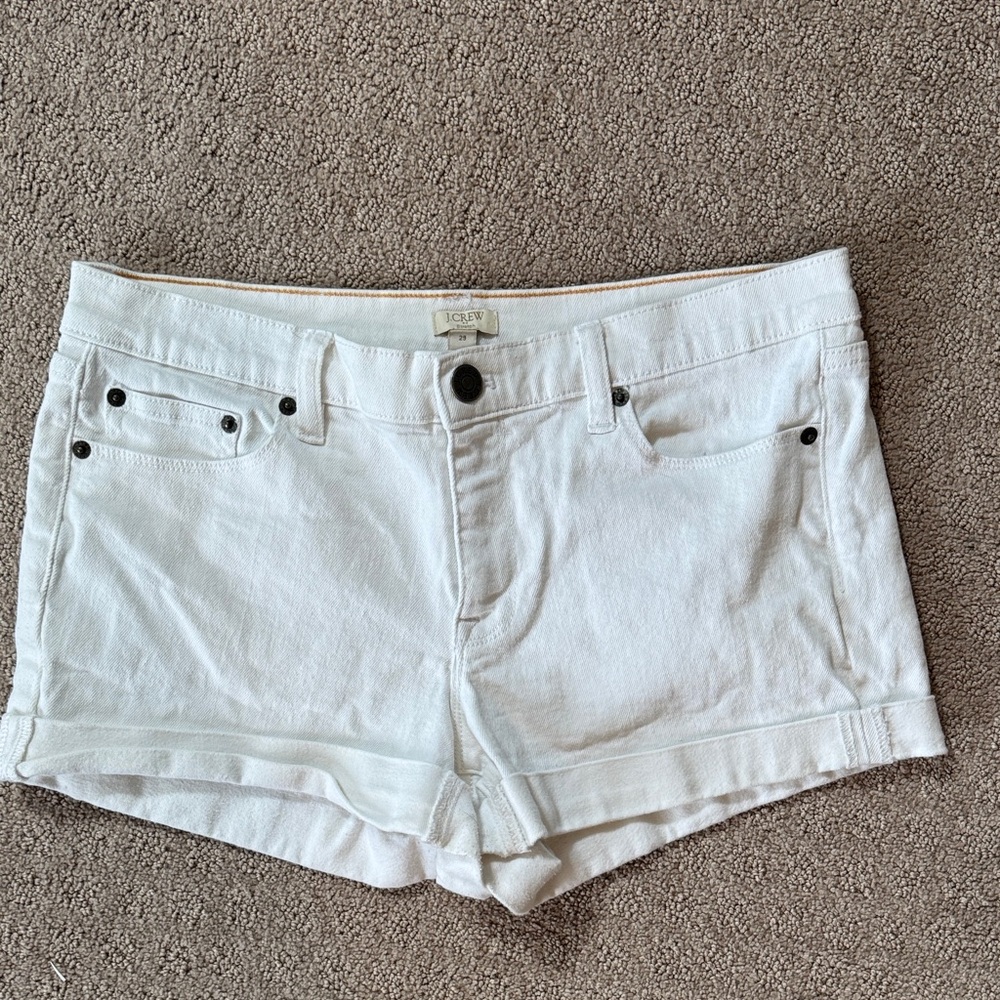 J. Crew Stetch White Jean Shorts for Women